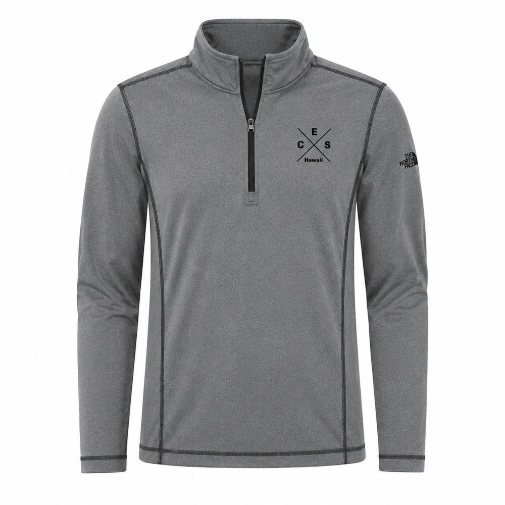 The North Faceโ Men's Large Pullover Quarter Zip Grey Performance Jacket